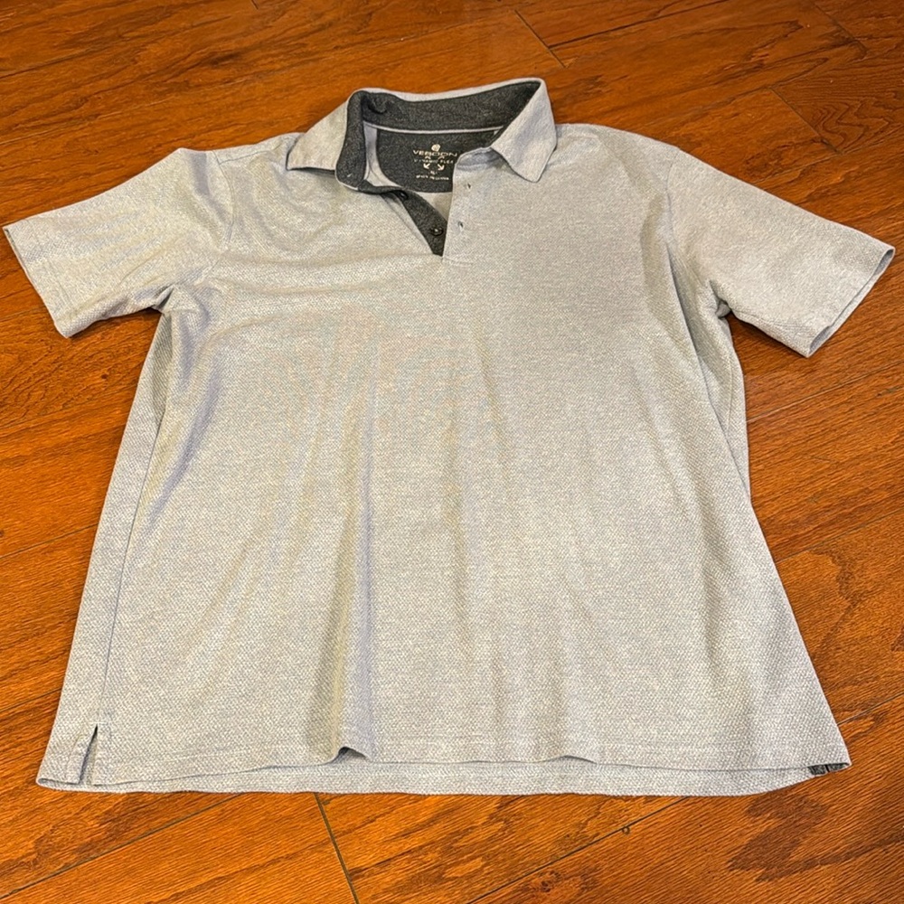 Veboon light blue polo